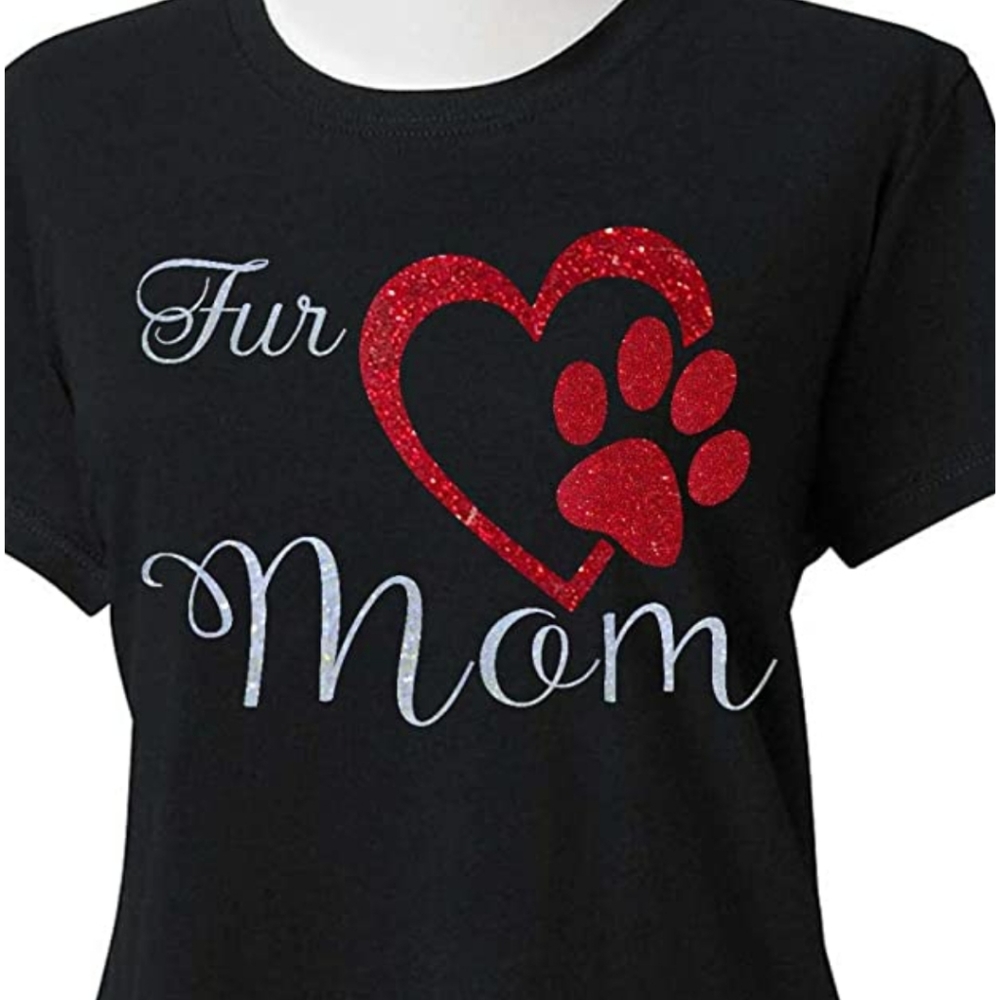 Fur Mom Paw Heart Mother's Day Shirts